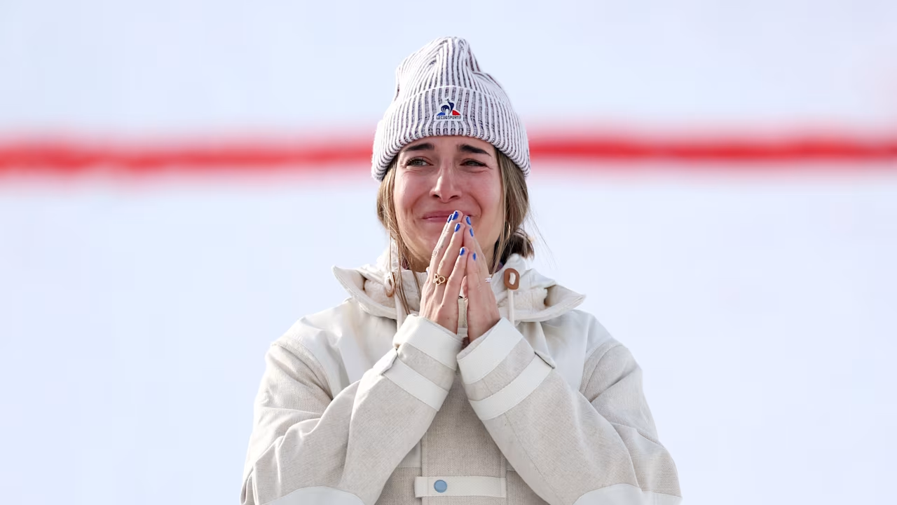 Perrine Laffont émue